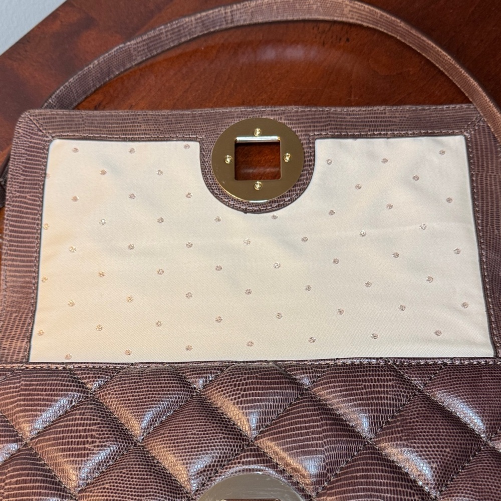 Kate Spade EUC Charlize Liberty Street Quilted Leather Brown Shoulder Bag - Picture 6 of 10